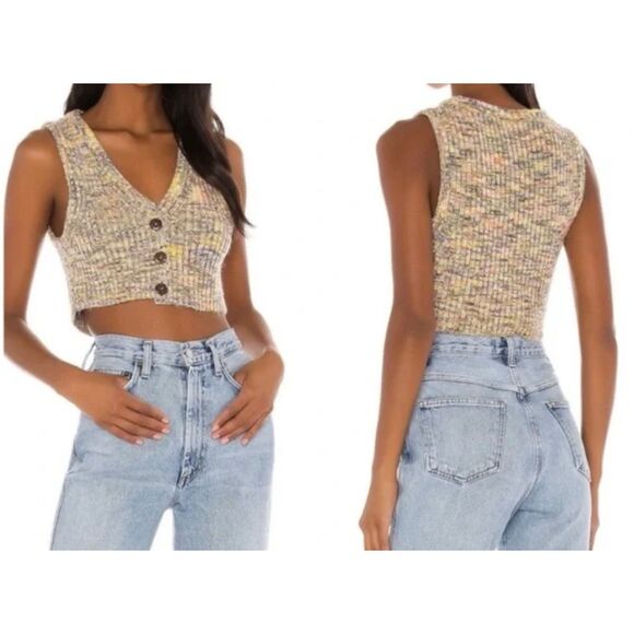 Free People Mystic Island Sweater Vest size S - Picture 8 of 8